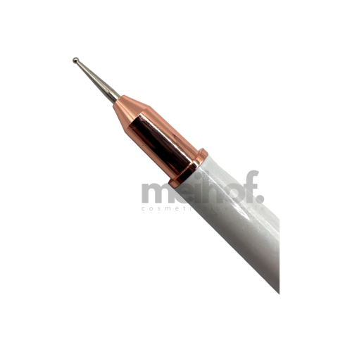 NAM24 Nailart Design Steinpicker weiß - Rosegold | 2in1 Dotting Tool + Wachsspitze